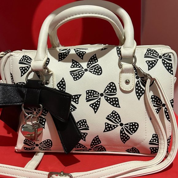 Claires-crossbody bag -White and Black - Picture 4 of 4